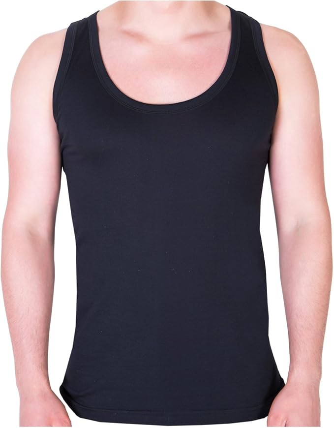 Klano Underwear Menu0027s 3 Pack Cotton Taggless Tank Tops Undershirts for Men