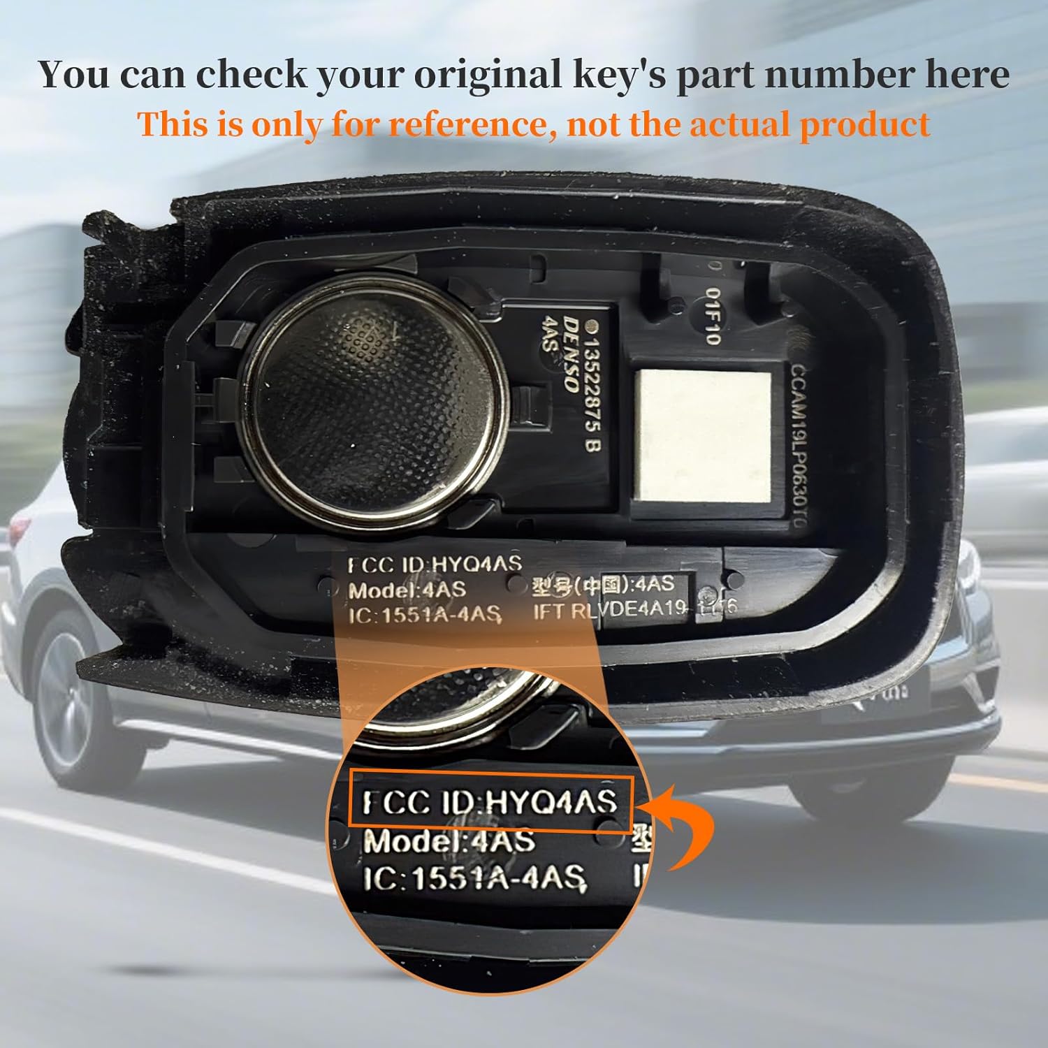 Keyecu Replacement Smart Remote Car Key Fob for Chevy Chevrolet Equinox 2018 2019 2020 2021 2022 2023 2024 HYQ4AA HYQ4AS 1551A-4AS 315MHz ID46Chip 5 Buttons