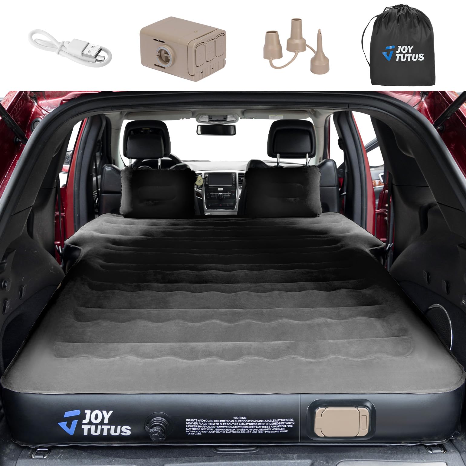 JOYTUTUS Auto Matratze, selbstaufblasende SUV Luftmatratze,für Kofferraum, Reisen/Camping/Zuhause/Outdoor