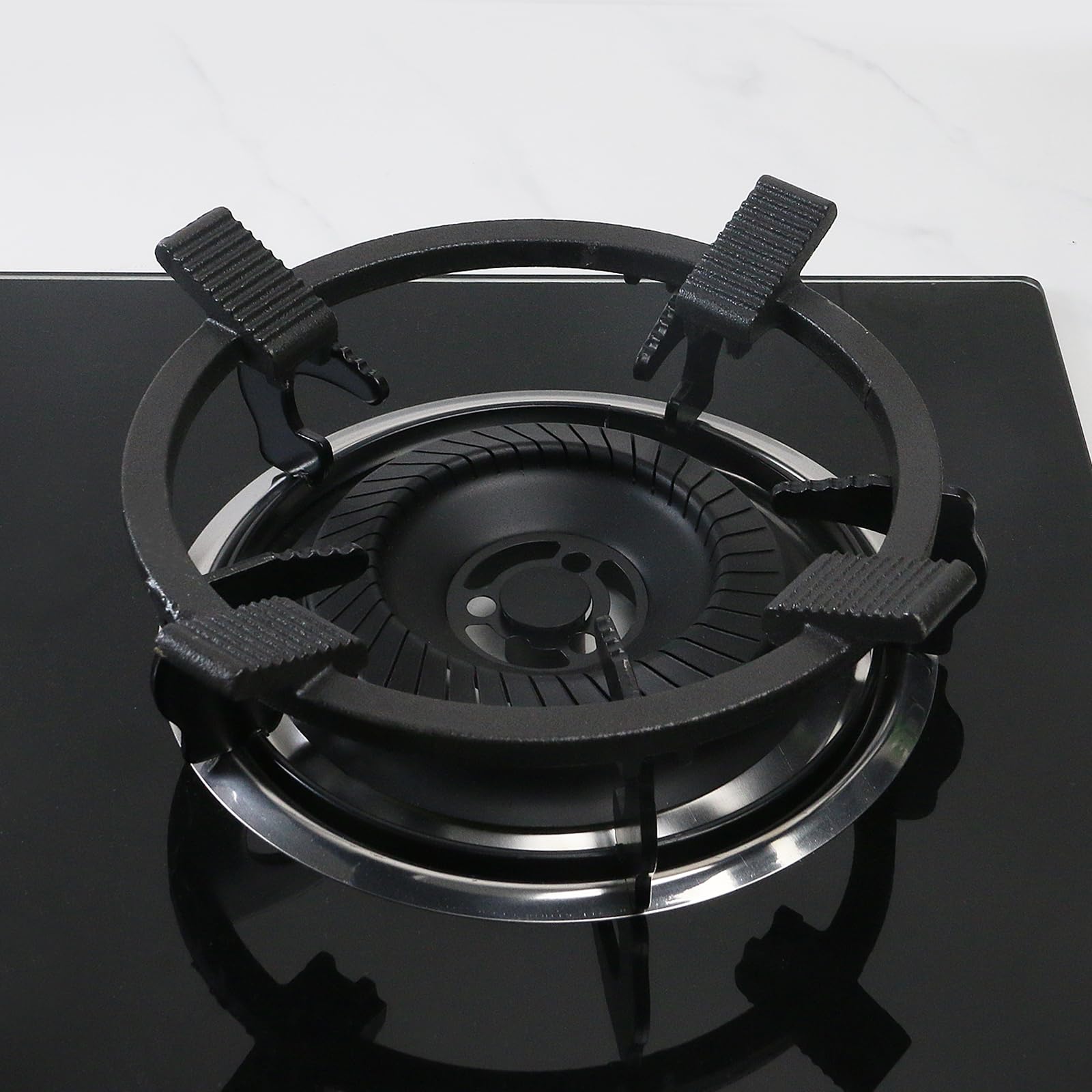 BESTYASH Wok Halter Gusseisen - Rutschfester Stützring Für Gasherde