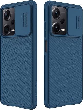 for Xiaomi redmi Note 12 Pro Plus 5G Case, Slim case Protective Cover with Camera Protector Hard PC TPU Thin Anti-Scratch Phone Case for Redmi Note 12 pro+ Blue, Note 12 Pro Plus