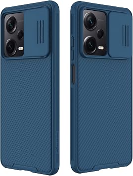 for Xiaomi redmi Note 12 Pro Plus 5G Case, Slim case Protective Cover with Camera Protector Hard PC TPU Ultra Thin Anti-Scratch Phone Case for Redmi Note 12 pro+ Plus 5G Blue