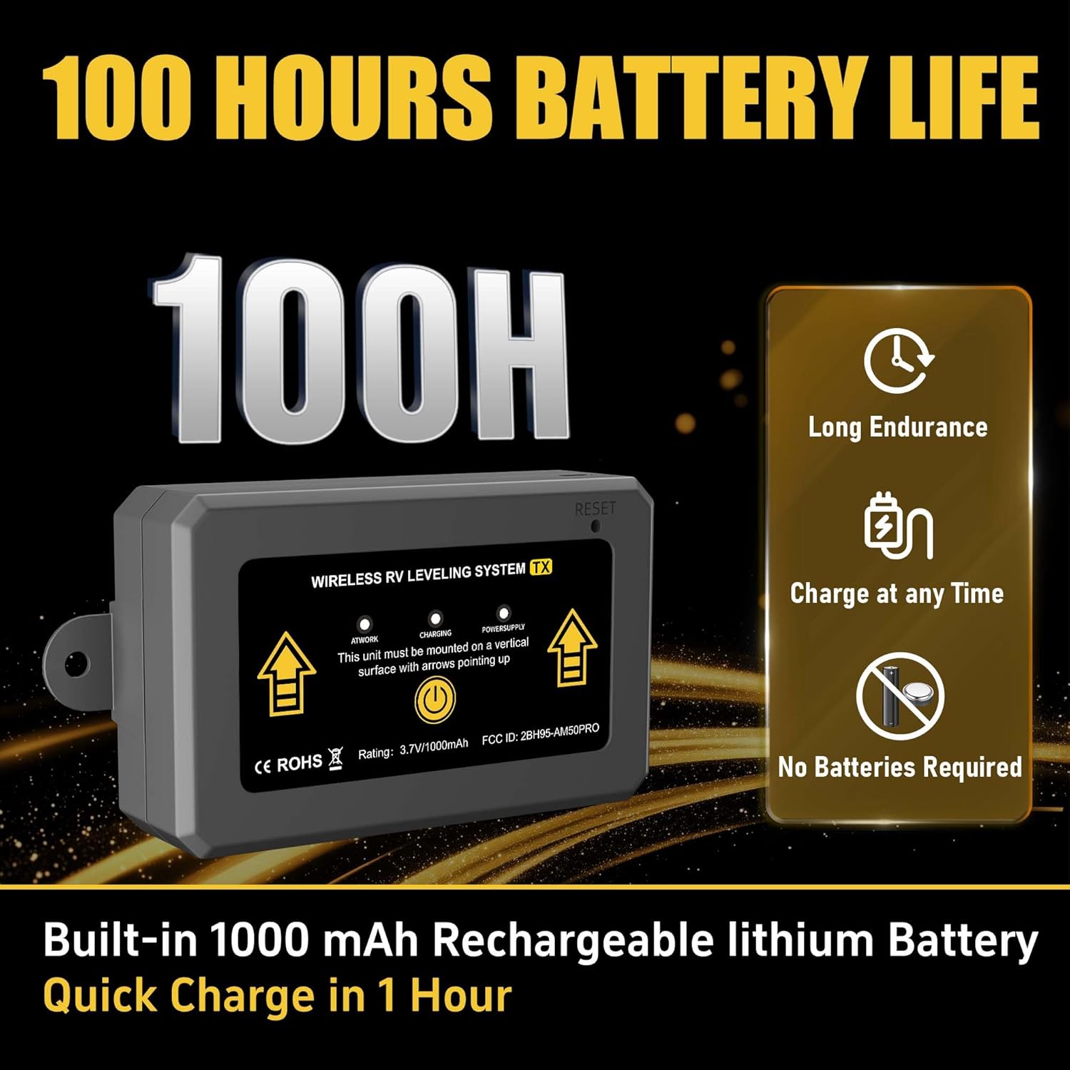 Wireless RV Leveling System Camper Leveling System with Portable Professional Screen for Campers Trailers & Motorhomes Easy to Operate, Real-Time Leveling, New Upgrade Rv Must Haves