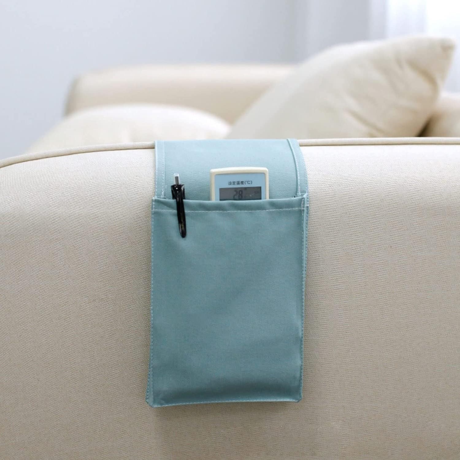 Organiseur d'accoudoir de Chaise canapé, Bras étanche(Blu)