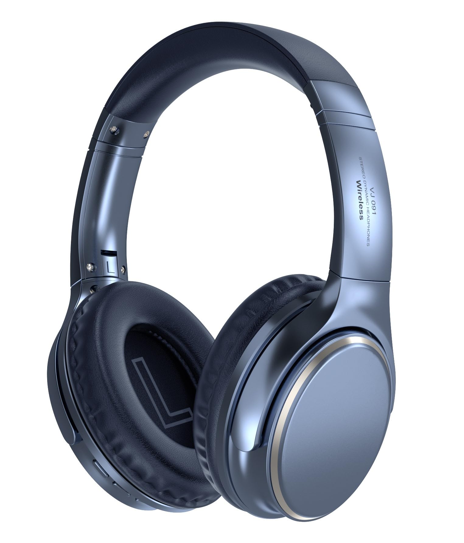 ND NEXT DESTINATION Auriculares Inalámbricos de Bluetooth 5.3 Cascos Híbridos de Diadema con Micrófonos Audífonos Supraurales con Sonido HiFi estéreo Auricular Over Ear con Cancelación de Ruido Azul