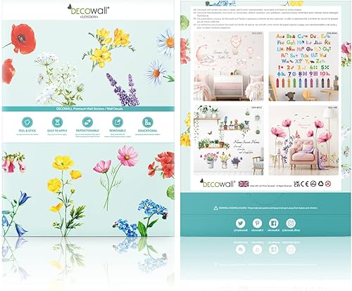 Miniatura 7 de DECOWALL DS12-8076 - Calcomanías de pared con números de animales, alfabeto ABC, educativo, aula, dormitorio, cuarto de bebé, sala de juegos,