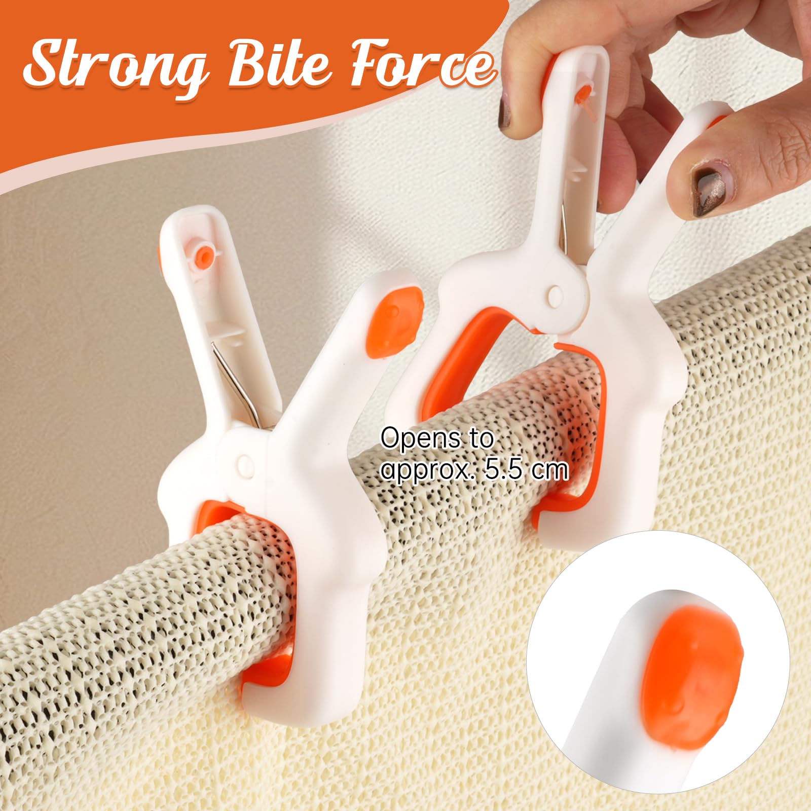 8 Stück Handtuchklammern Für Strand - Extra Große Wäscheklammern Winddicht