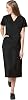 WonderWink Work Women's Wrap Top & Scrub Skirt Set + Badge Reel