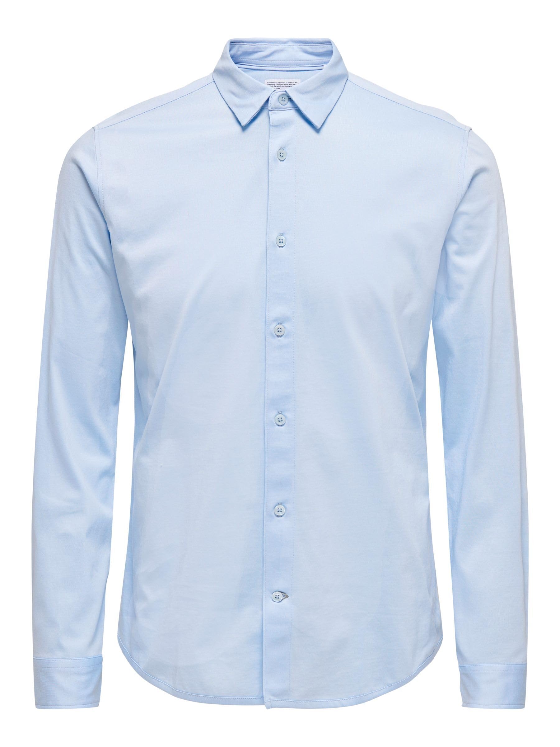 ONLY & SONS Onsrobin B/​U LS Stretch Shirt Noos Frml Maglietta, Blu di Cachemire, XS Uomo