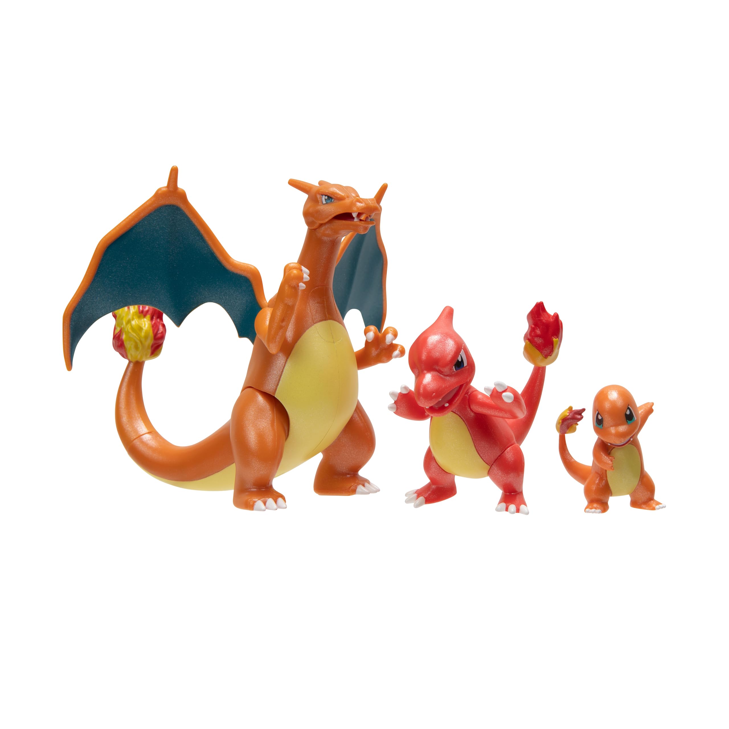 Pokèmon PKW2777 Select Lot de 3 Figurines de Combat 2 charmandères, 3 Charmeleon et 11,4 cm, Evolution Multipack Style 1