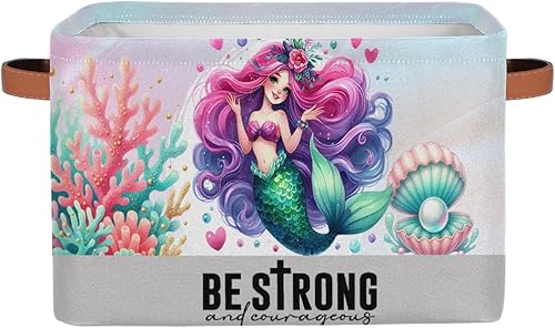 Miniatura 35 de Cesta de almacenamiento pequeña de color rosa con asas para niños, cubo plegable de tela, organizador de almacenamiento para guardería, sala de