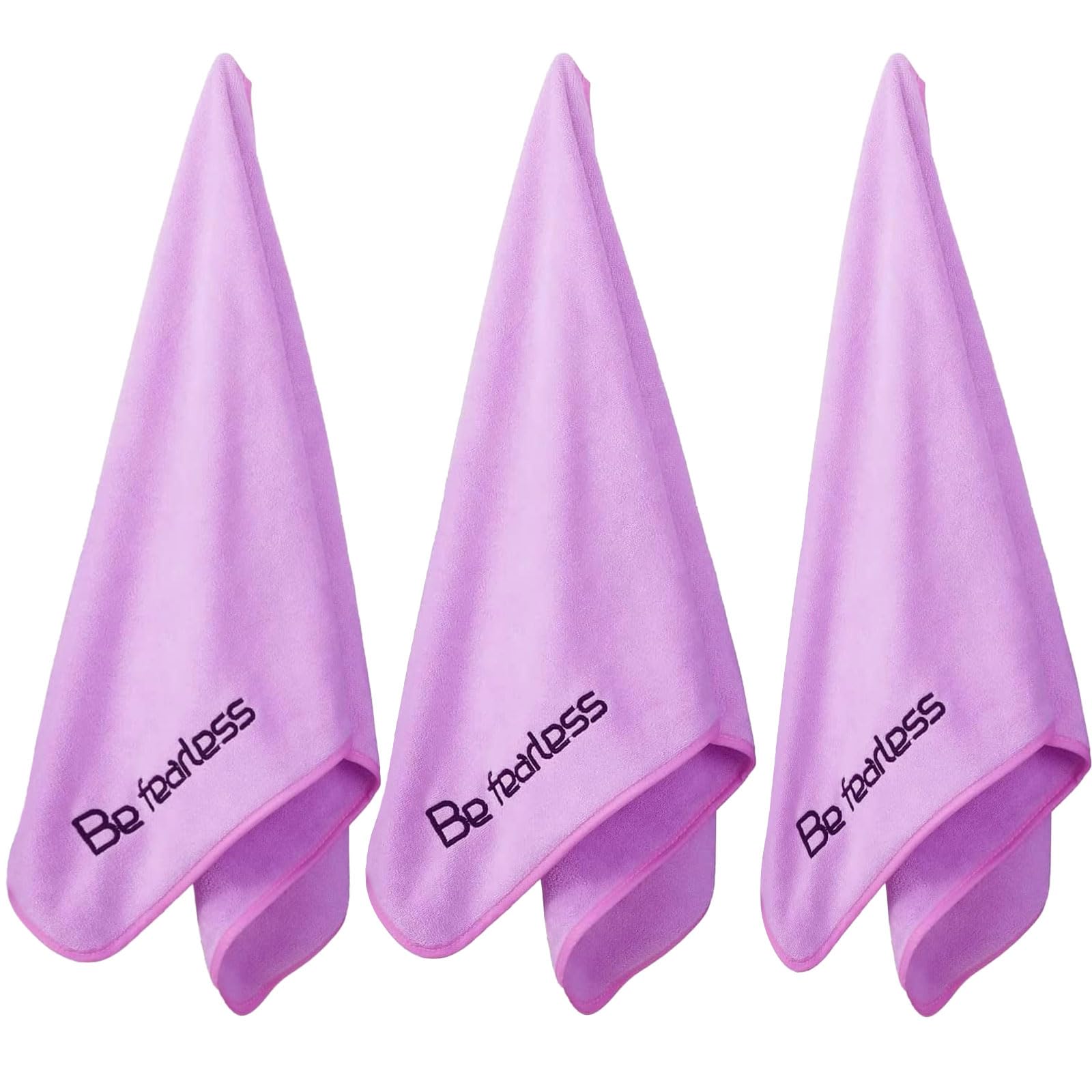 Wuwahold Microfiber Gym Towels Bigger Size Super Soft for Exercise Fitness, Sports, Workout, 380-GSM 15-Inch x 31-Inch Quick-Drying Towels (3 Pack,