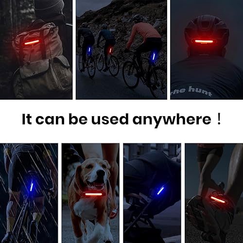 Miniatura 6 de New Bike Tail Light with Red-Blue Dual Color,5 Modes,Silicone Strap,USB Rechargeable,Waterproof,168 Lumens Super Bright Bicycle Rear Lights Turn