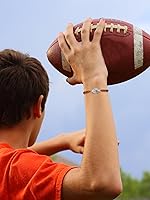 Vista 5 de Hicarer 20 pulseras de fútbol ajustables con dijes de fútbol, regalos de fútbol para mujeres y hombres, la mayoría de jugadores de equipo deportivo