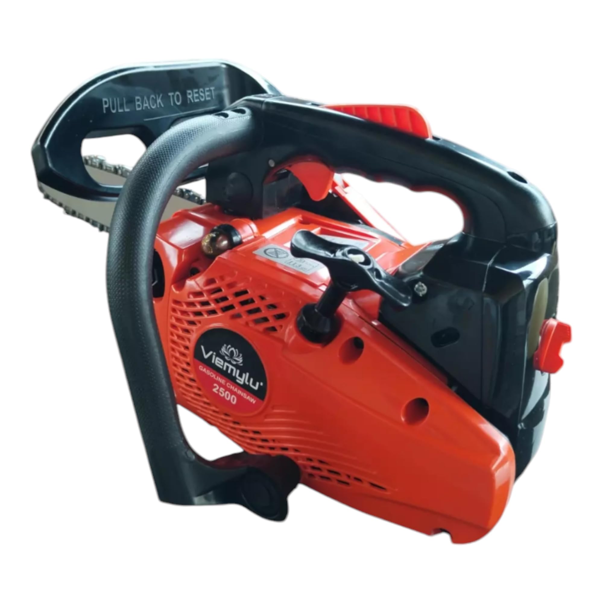 Motosierra de gasolina para poda, 25cc, hoja de 25 cm, 2 tiempos, kit de montaje