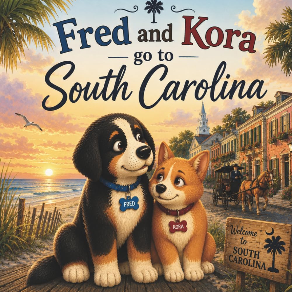 Fred & Kora Visit South Carolina: Two real dogs. One unforgettable adventure. (Fred & Kora Explore America)