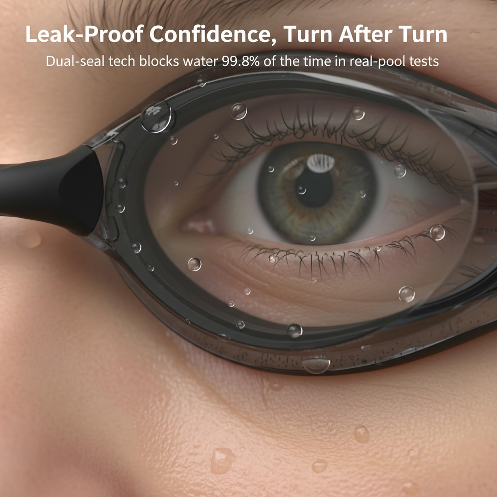 Seaflar Lunettes De Natation Hommes Femmes | Lunette Piscine Adulte AntibuéE éTanches Et RéSistantes Aux UV | Professionnelles Confortables Avec Pont Nasal Souple Lunette Piscine - 3