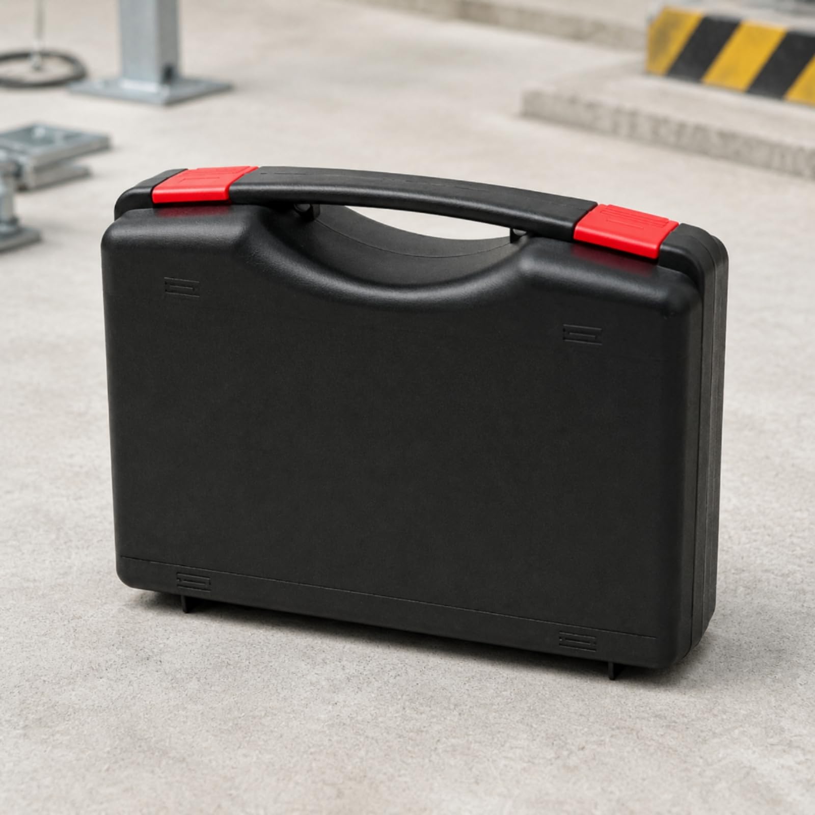 Caja de Almacenamiento Contenedor Herramientas Estuche Maletín PP Portátil con Concha Articulada y Interior Ordenado, Estilo Profesional, Caja De Herramientas De Plástico PP, Modelo MG105A