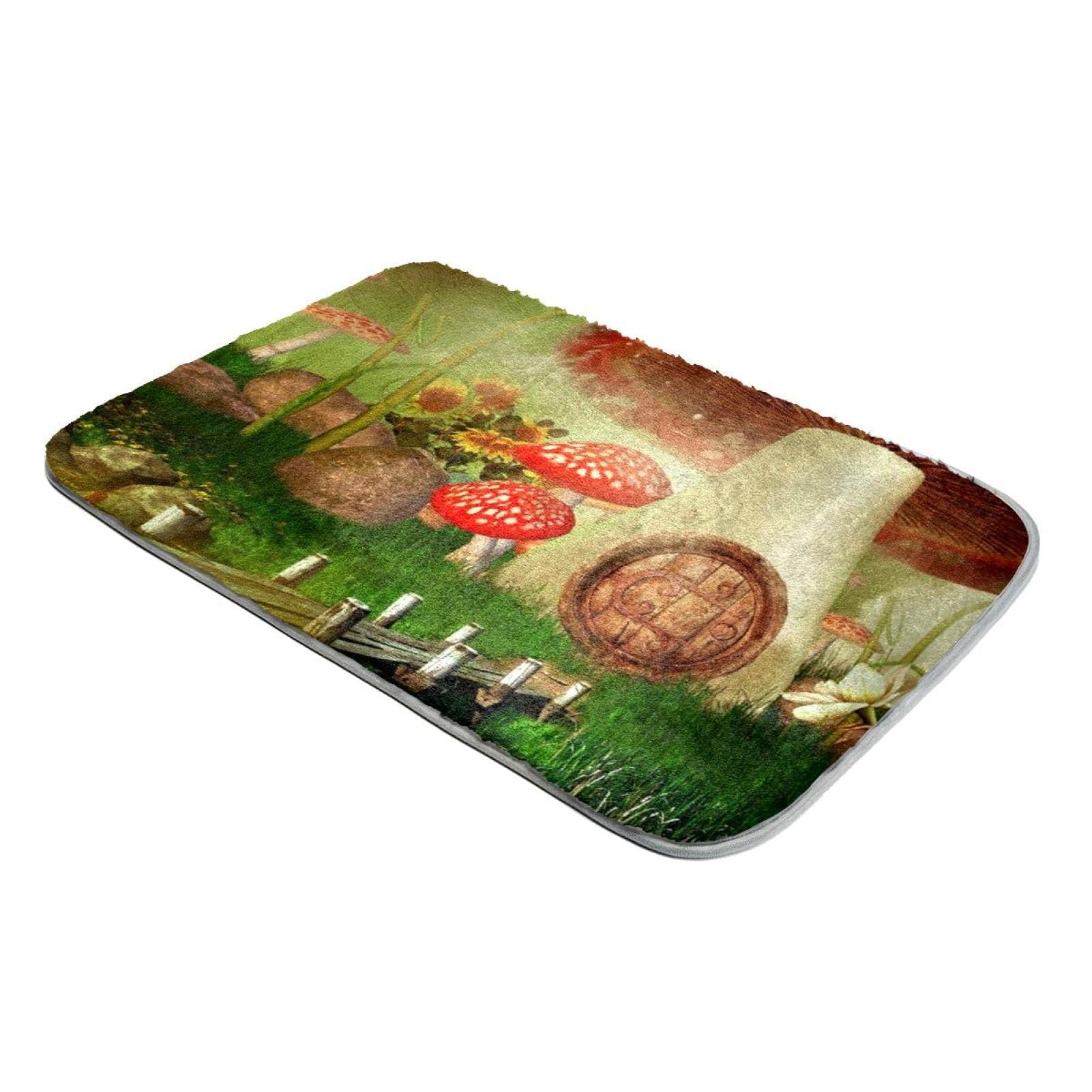 Tapis fausse fourrure colorée ultra douce et design champignon féerique