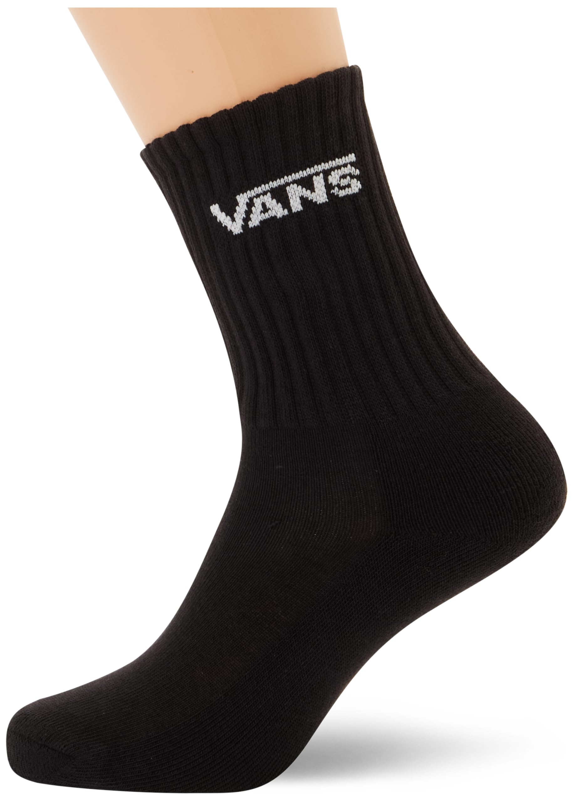 Vans Unisex Kids Classic Crew Socks, Black, XS