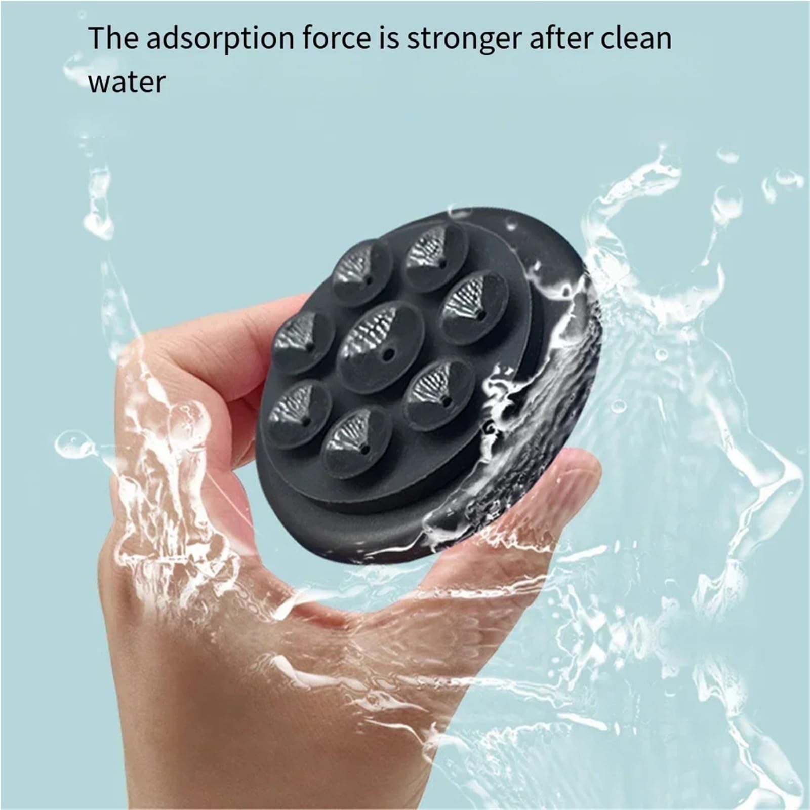 Accesorios Coche Supporto Telefono Auto Supporto per telefono magnetico a ventosa in silicone per supporto per telefono a mani libere antiscivolo compatibile con la custodia del telefono(White)