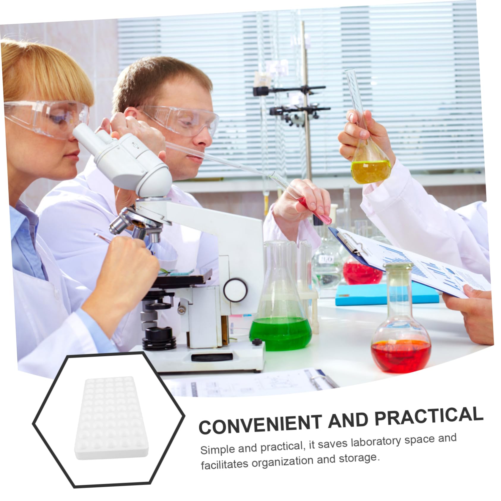 iplusmile 4 Pz Scatola Per La Conservazione Delle Provette Da Centrifuga Portaprovette Per Campioni Rack Per Provette Espositore Per Provette Portaprovette Da Laboratorio Schiuma Bianca