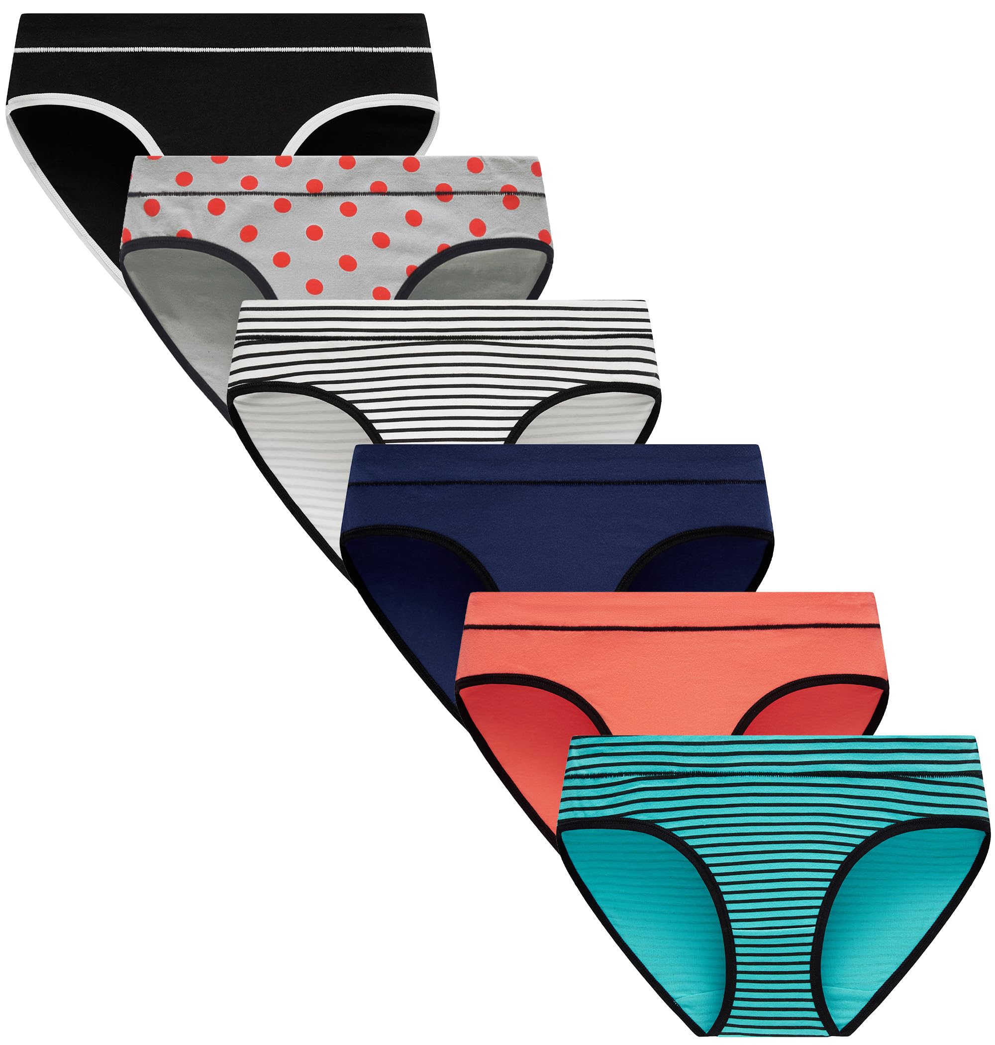 ( 14/16 size ) Dolphin&Fish Big Girls Underwear Cotton Teens Girl Panties And Fashion Undies Comfortable Multipack