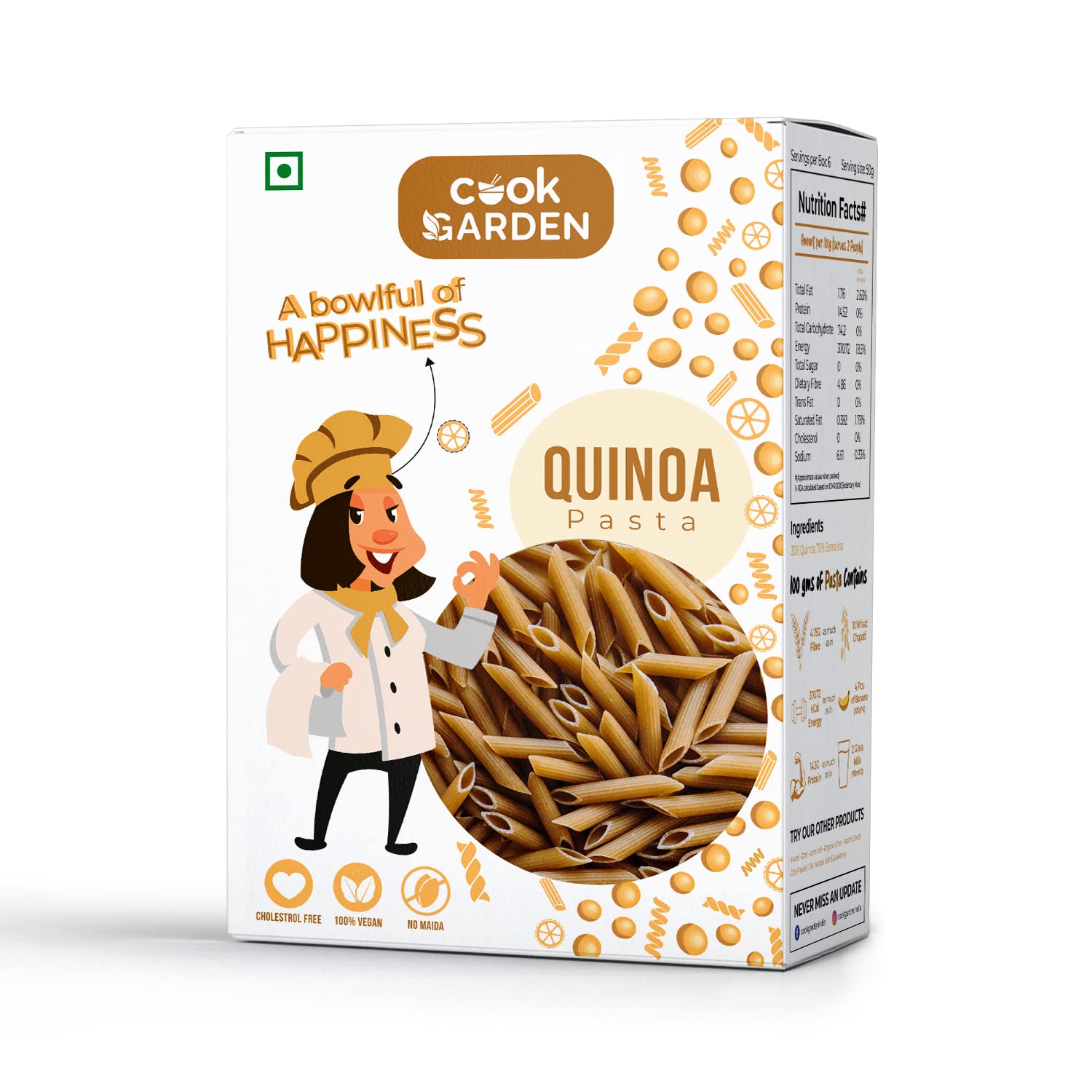 CookGarden Quinoa Penne Pasta 300g, Healthy Pasta, Rich in Calcium, High Protein Pasta, No-Maida Qunioa and Semolina Pasta (B0BPR5NVSM) Amazon Price History, Amazon Price Tracker