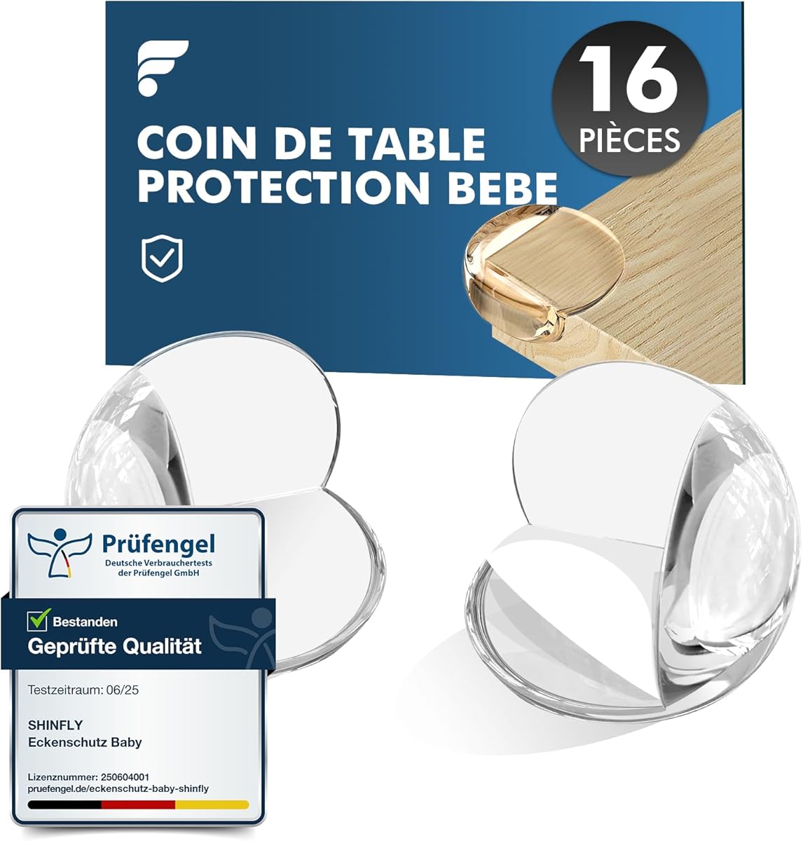 Coin de Table Protection Bebe, 16 PCS Rond Protection Coin de Table bébé, Protege Coin de Table Bebe pour Meuble, Bureau, Maison, École, avec Une Forte adhérence