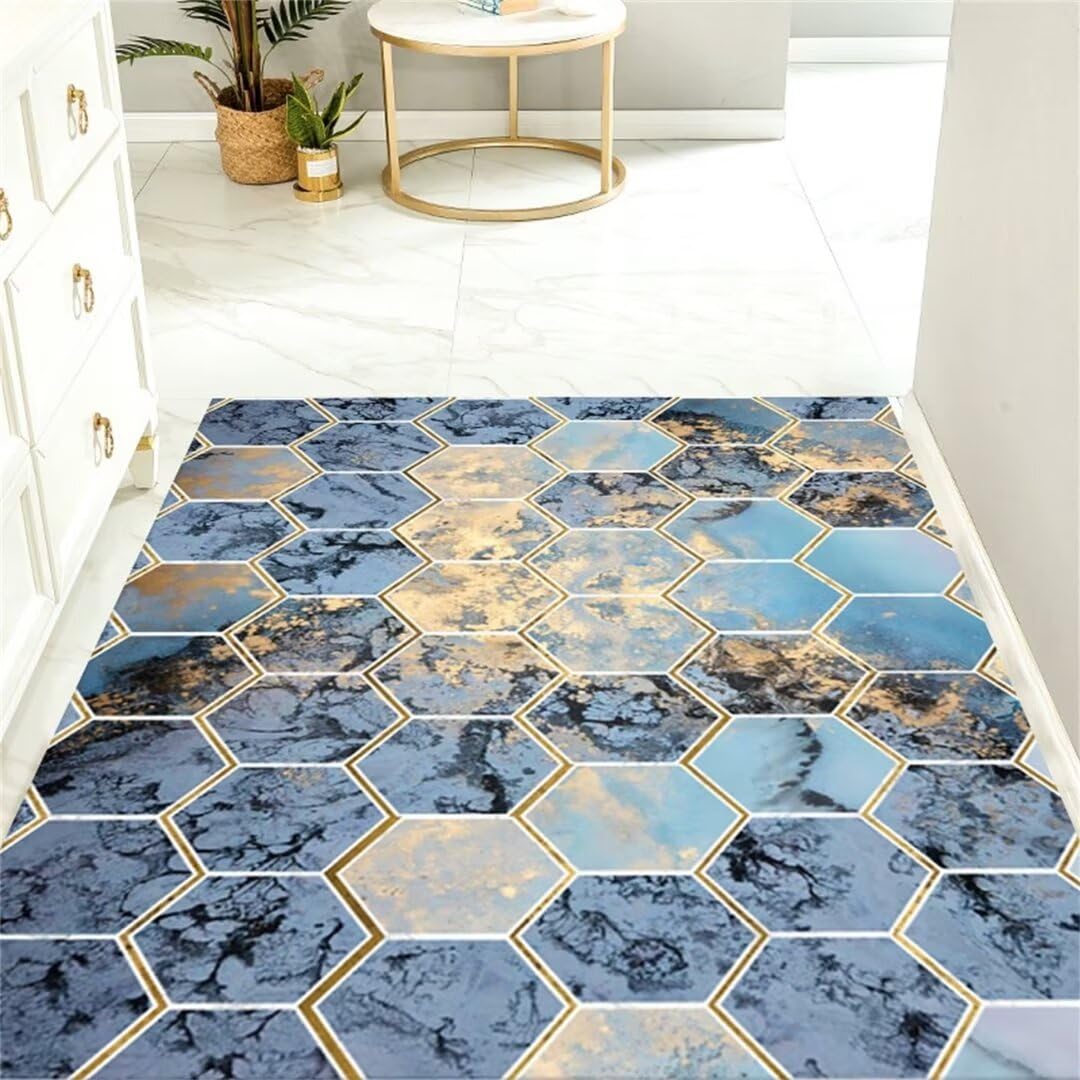 Tapis plaid chien antidérapant bleu 160X200cm pour un hall d'entrée propre