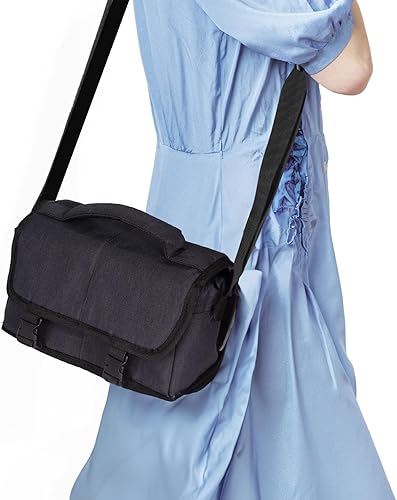 Miniatura 5 de Bolsa para cámara, bolsa de hombro compacta para cámara, compatible con Samsung, Sony, Canon, Pentax, Olympus Panasonic, Nikon y muchos más