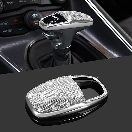 TOMALL Funda para pomo de palanca de cambios de automóvil compatible con Dodge Charger Challenger Durango Auto Shift Pomo de la palanca de cambios