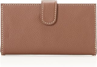 Mundi Rio Leather Checkbook Cover Wallet,Brown,one size