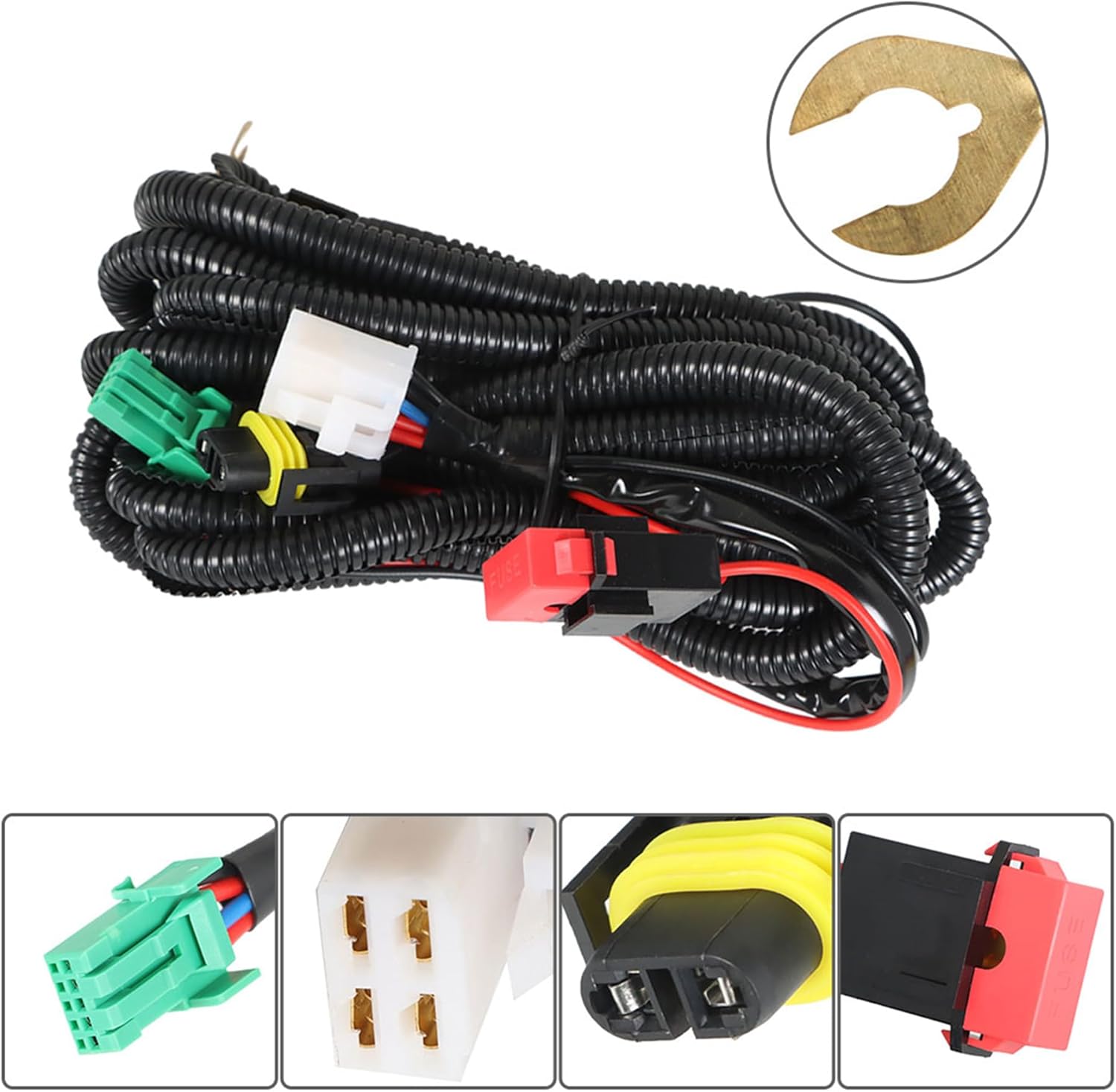 1 Pair Fog Light Assembly Replacement for Corolla Sport S SE 2014 2015 2016 Sport with Wiring Harness & Switch