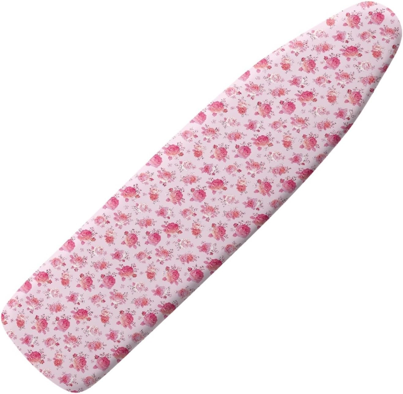 Flowers Ironing Board Cover,16"x55" Standard Ironing Board Cover with Elastic Edge and Hook and Loop Fasteners, Scorch & Stain Resistant, Polyester Home Ironing Board Covers, Sweet Floral