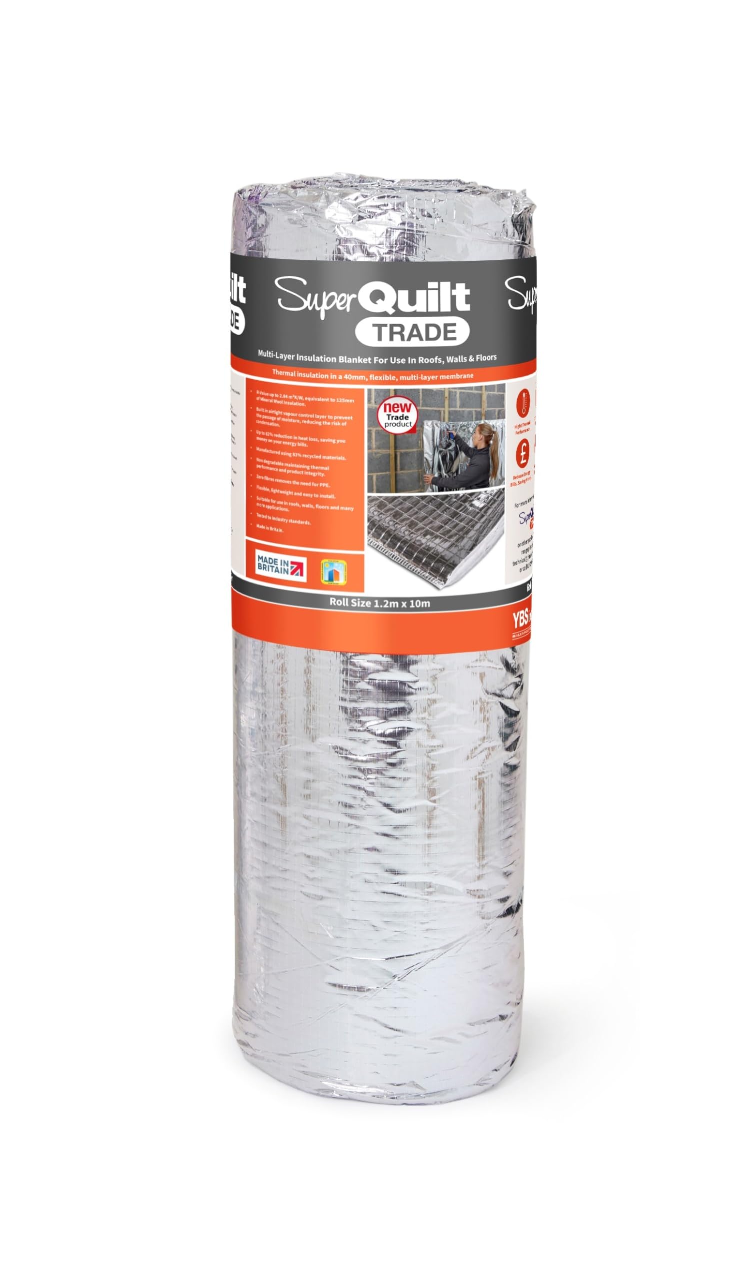 YBS Insulation SuperQuilt Trade 1.2m x 10m