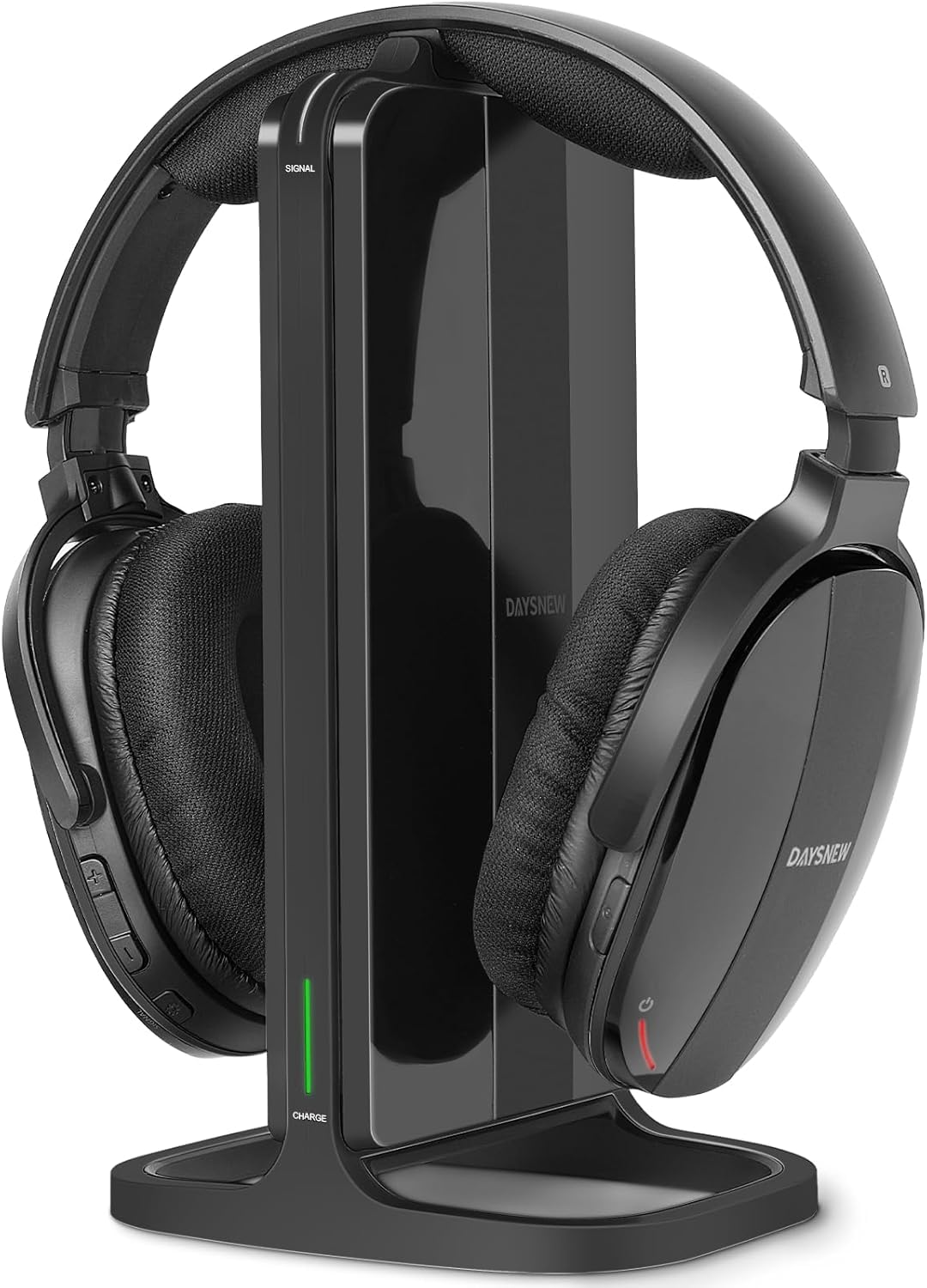 auricolari wireless per tv con stazione ricarica e trasmettitore rf comfortevoli