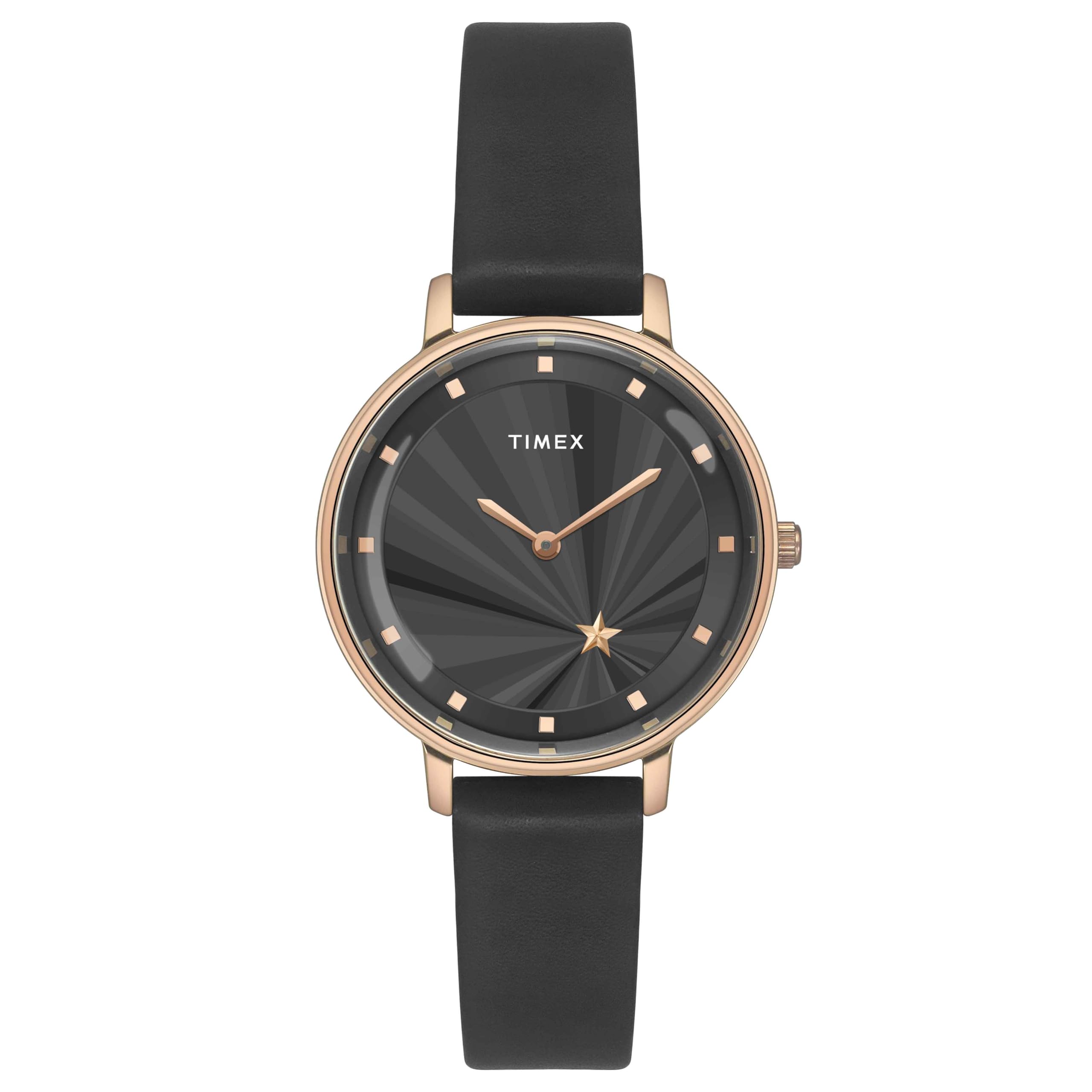 TIMEX Women Black Round Dial Analog Watch - TWEL19101 (B0D1CHXZZ7) Amazon Price History, Amazon Price Tracker
