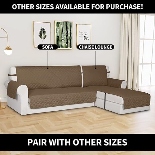 Miniatura 901 de Easy-Going - Funda reversible para sofá, resistente al agua, con varillas de espuma y correas elásticas, protector de muebles para mascotas y perros