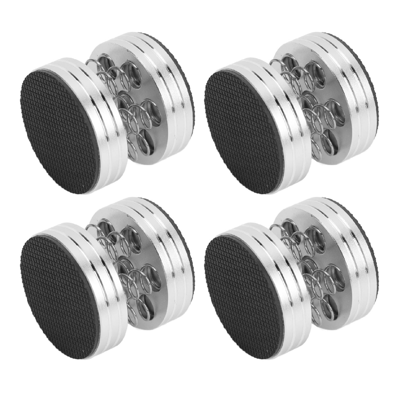 Piedini Per Altoparlanti Anti Vibrazione | 50 Mm X 20 Mm, In Alluminio E Gomma - Confezione Da 4 Pezzi