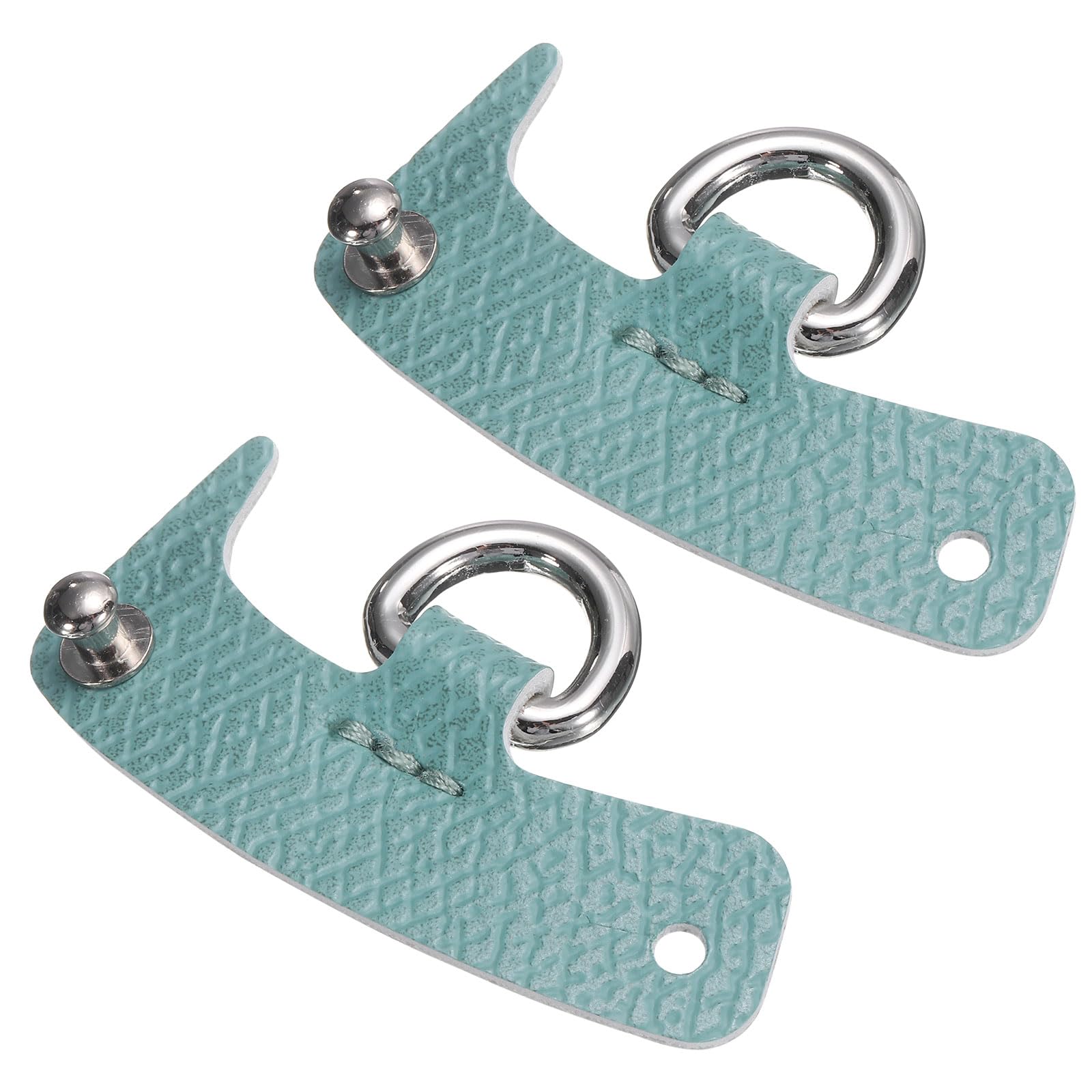 uxcell 2個 財布ストラップ交換用レザークロスボディショルダーストラップまたはハンドバッグウォレットDIYクラフトグレー緑