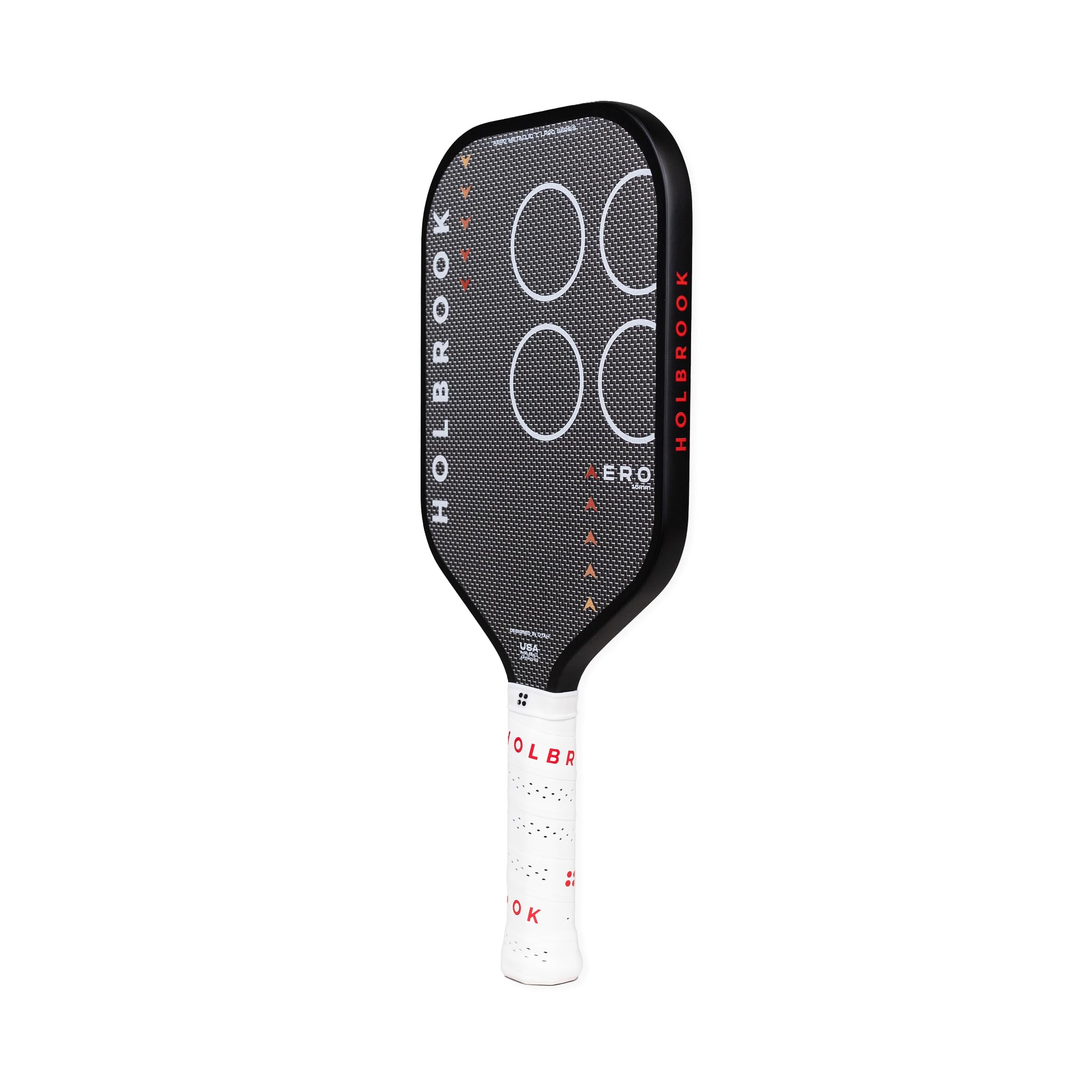 Holbrook Aero Series Edgeless Pickleball Paddle: USAPA Approved, Carbon Fiber Surface, Foam Polypropylene Core, Widened Sweet Spot, Controlled Touch