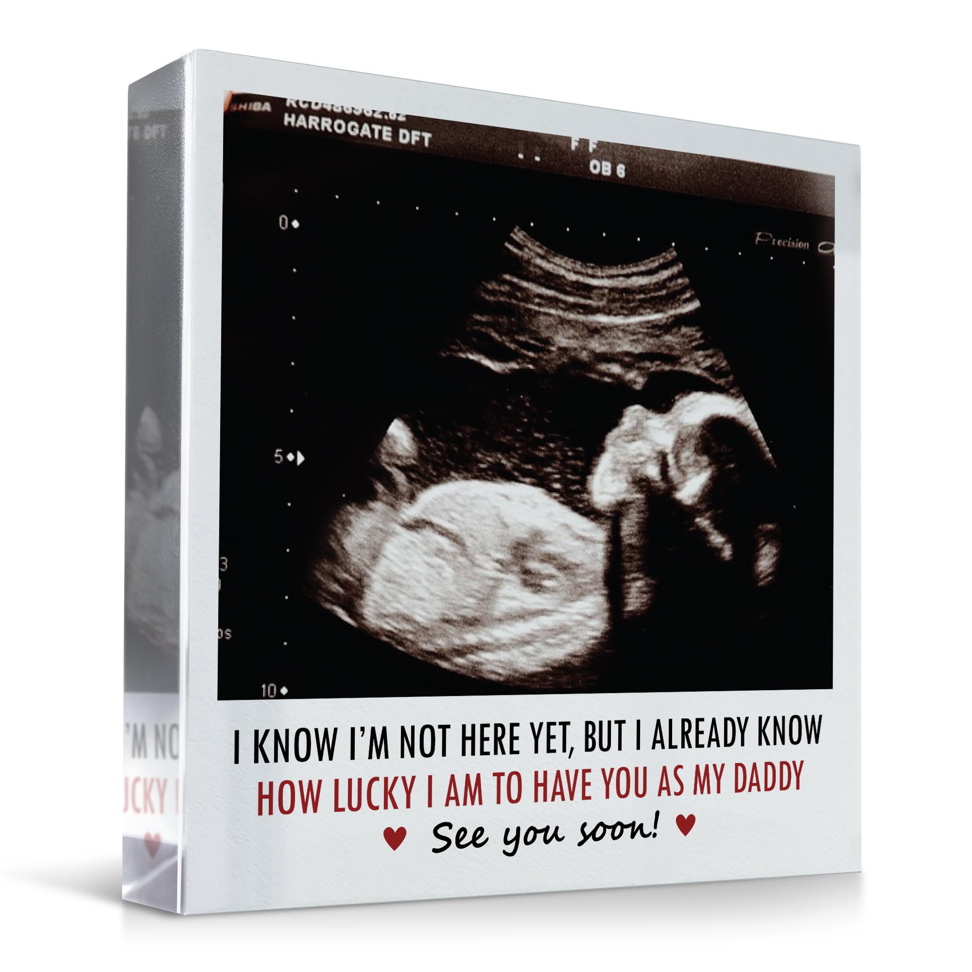 Red Ocean Daddy To Be Plaque Personalised Baby Shower From Bump Baby Dad Birthday Christmas From Bump