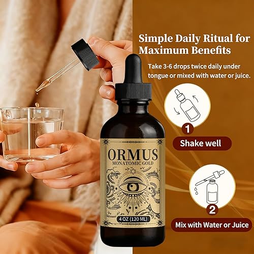 Miniatura 6 de Ormus - Aceite de oro monoatómico de ormus glándula pineal, desbloquea la claridad mental, mejora la salud celular, mayor energía y fuerza vital,