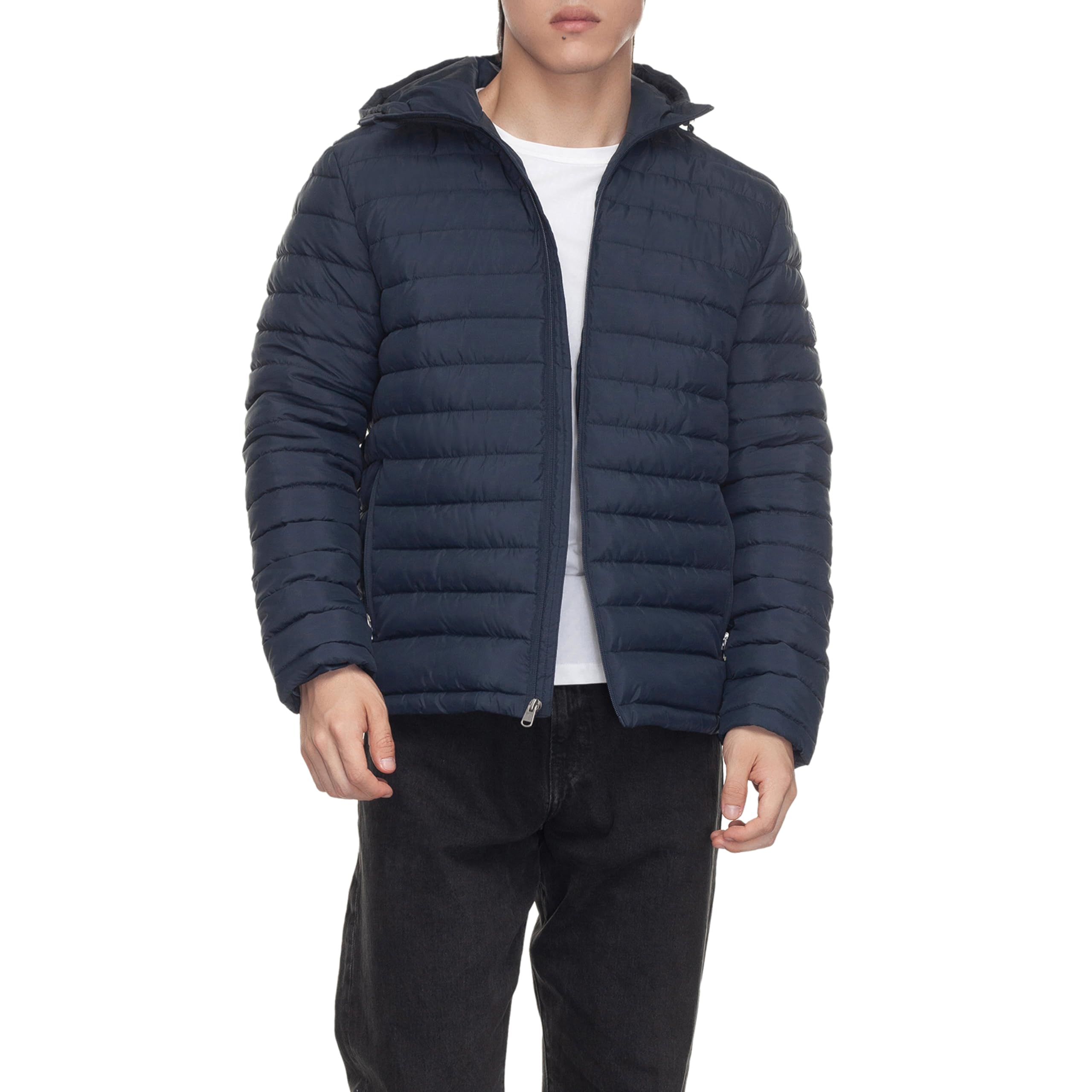 Rokka&Rolla Men's Lightweight Water-Resistant Quilted Puffer Jacket