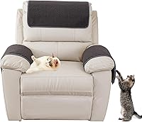 Vista 12 de Funda para reposabrazos de sofá, funda para reposabrazos de silla reclinable, funda de terciopelo de cordero, antideslizante, protector de muebles