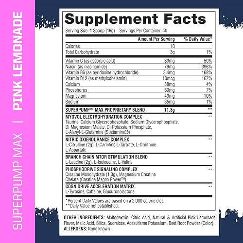 Miniatura 2 de Gaspari Nutrition Super Pump MAX Para antes del entrenamiento 40 porciones., 1, 1