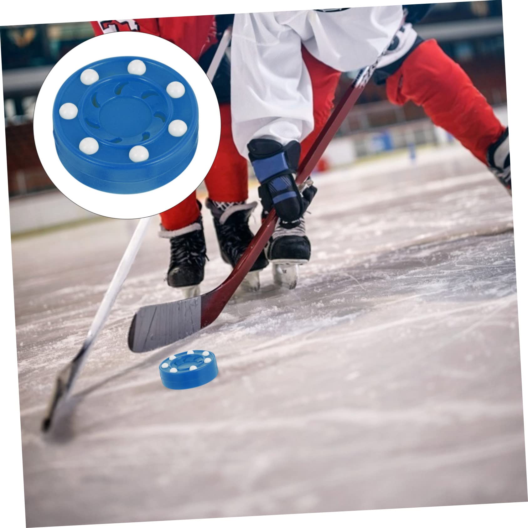 Ensemble De Rechange Pour Hockey Sur Glace - Rondelles, Poussoirs Et Raquettes De Hockey Sur Air - Jeu De Famille