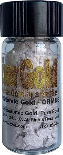 EnerGold monoatómico con base de oro, plata y platino Oro .1-oz. (2.83- gramos) Vial No Sal No tiñe Sin relleno