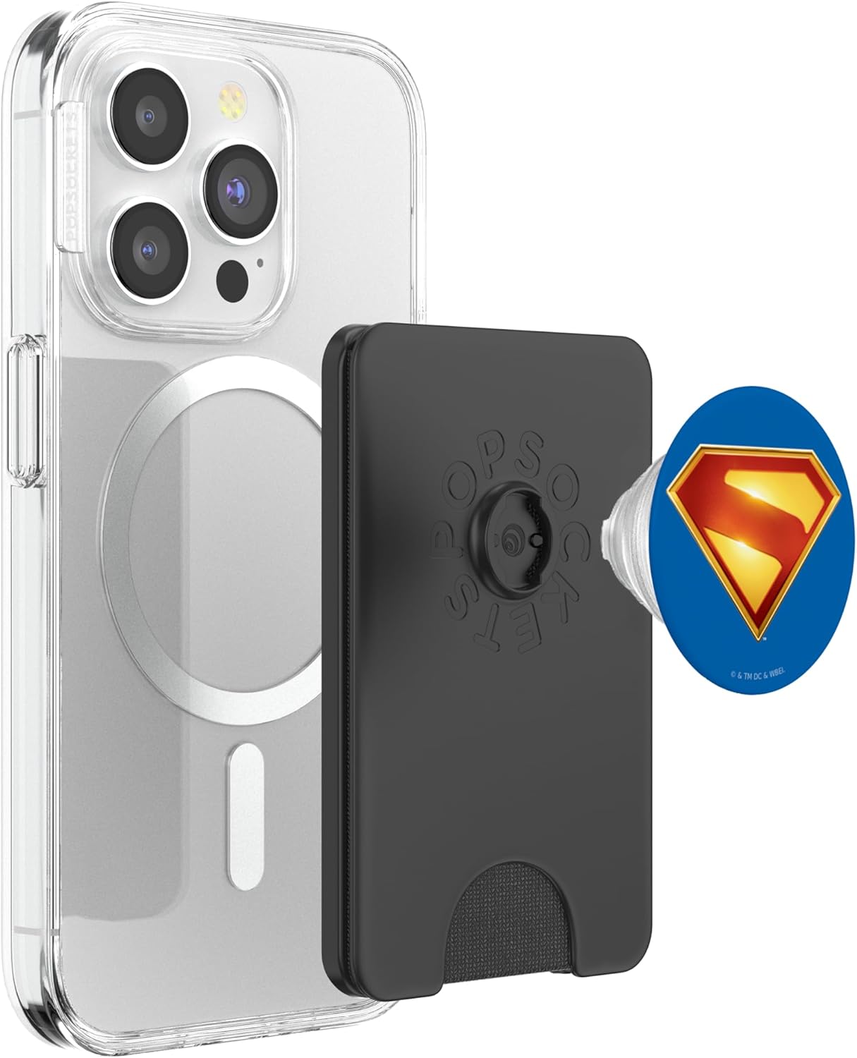 Superman (2025) Superman New Logo 2 PopSockets PopWallet for MagSafe